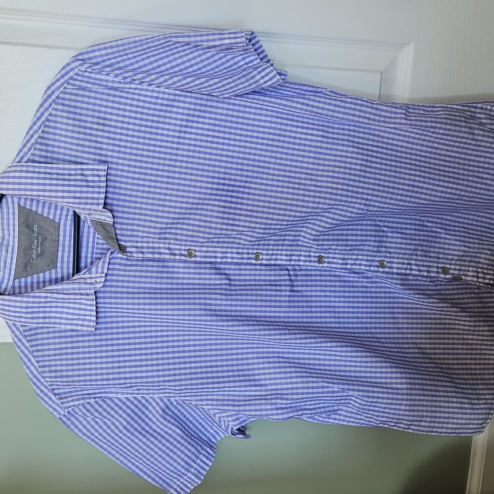 Mens Calvin Klein Buttondown short sleeve shirt